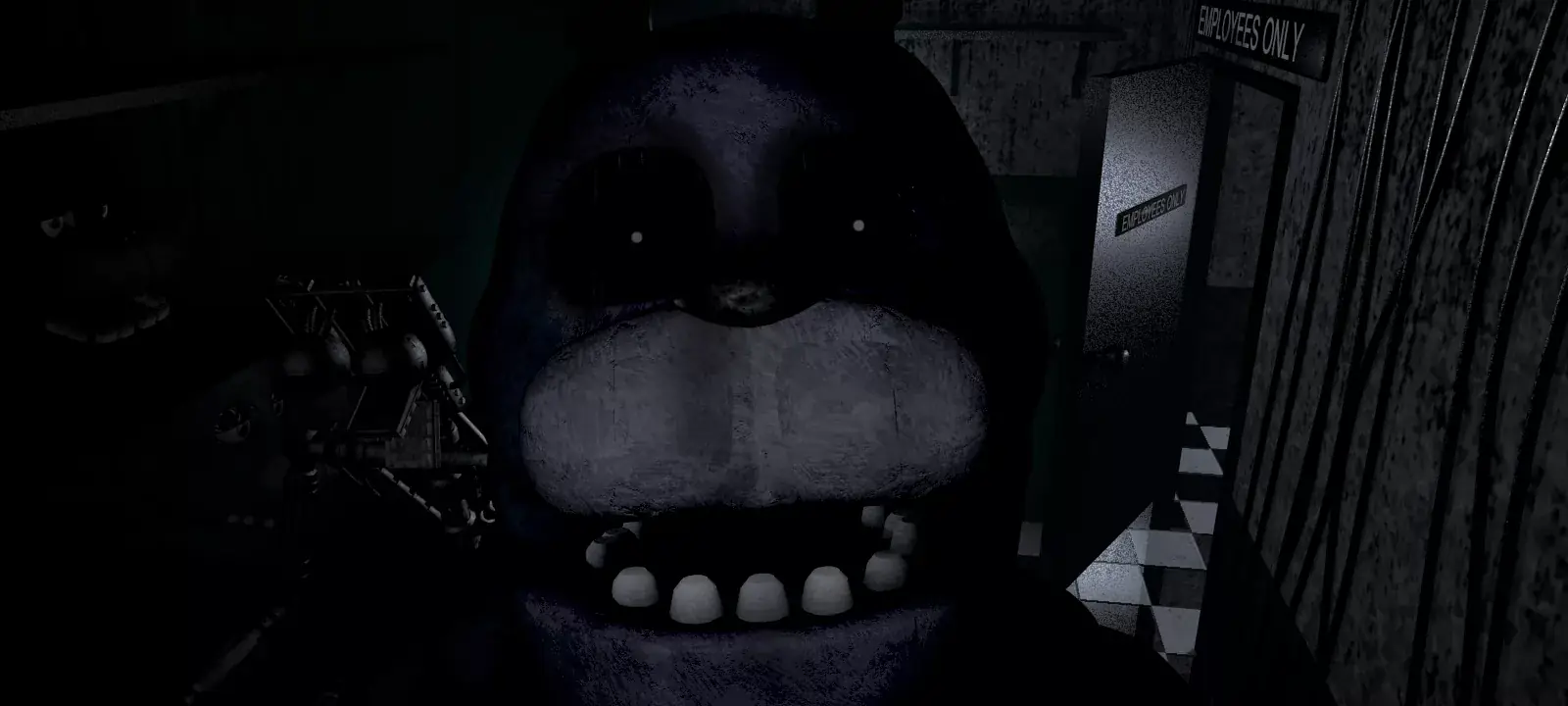 Bonnie's face filling the Backstage camera.